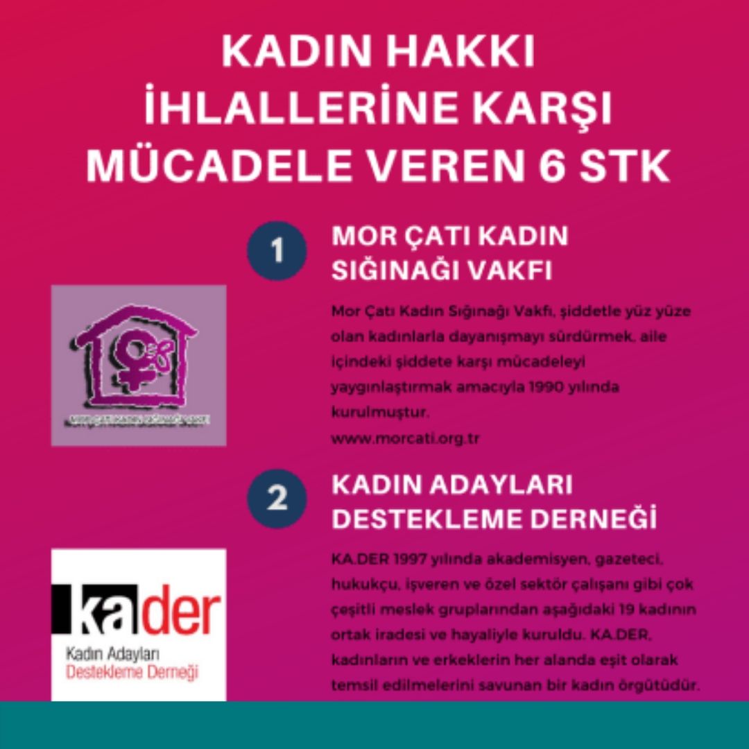Kadın Hakkı İhlallerine Karşı Mücadele Veren 6 STK